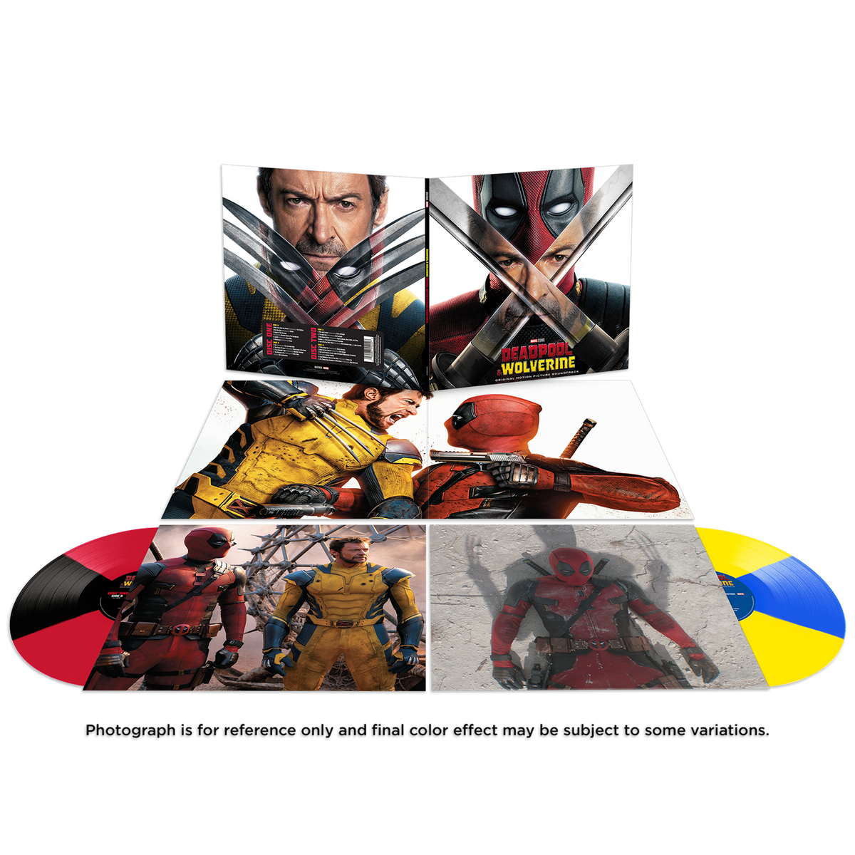 Deadpool & Wolverine - V/A Limited Edition 2x Black & Red / Yellow & Blue Vinyl LP