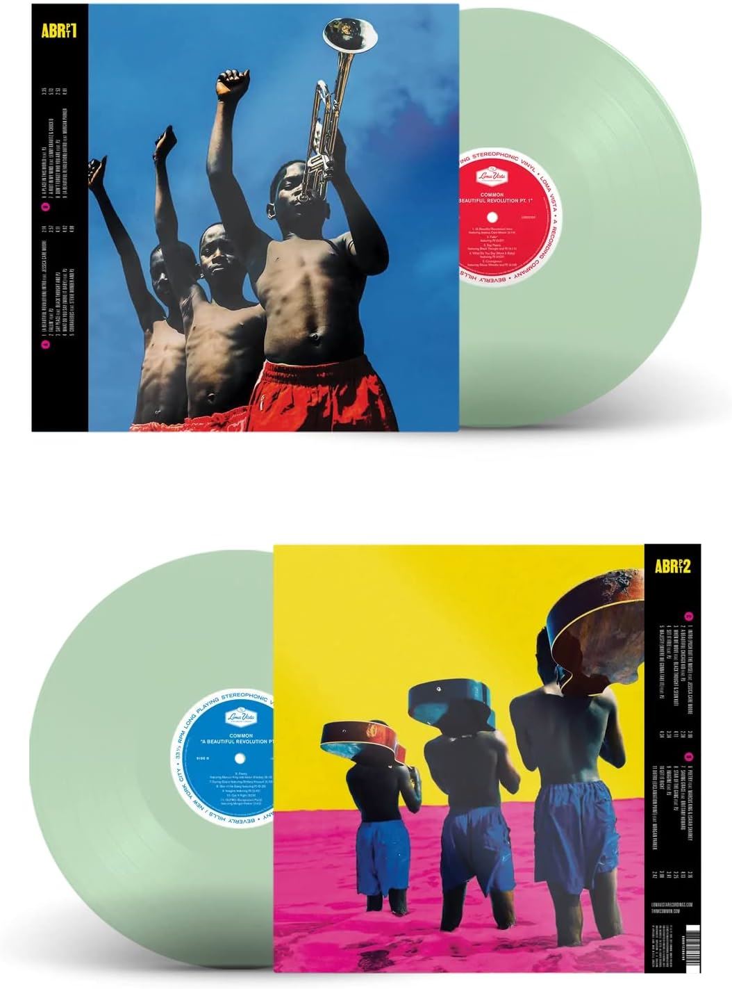 Common - A Beautiful Revolution 2x Coke Bottle Clear Vinyl LP