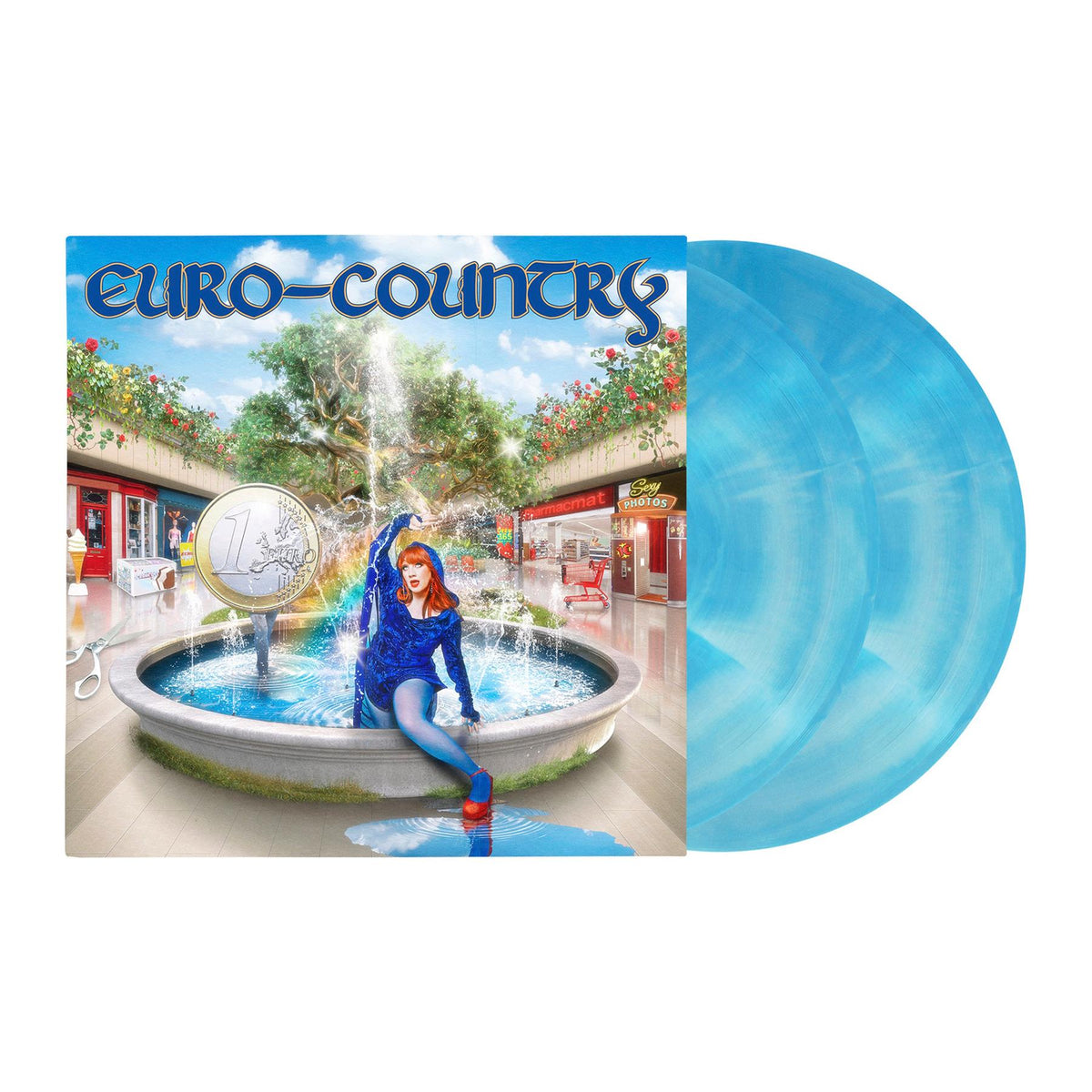 CMAT - EURO-COUNTRY 2x Cloudy Blue Vinyl LP