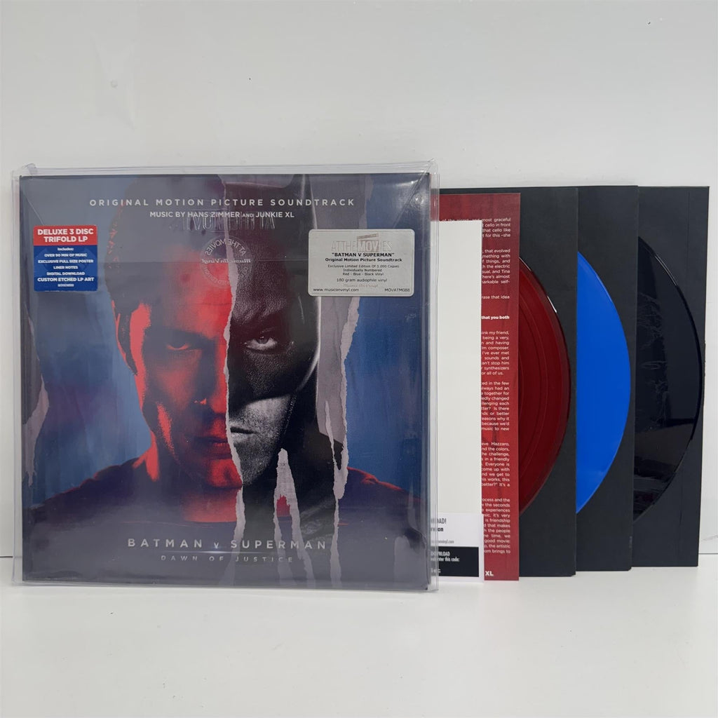 Batman V Superman: Dawn Of Justice (Original Motion Picture Soundtrack) - Hans Zimmer Limited Edition 3x 180G Red / Blue / Black Vinyl LP